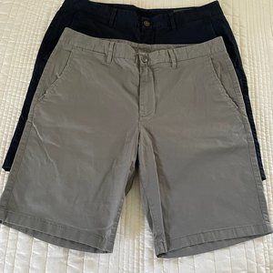 Men's Bonobos Chino Shorts 9 inch inseam Size 33 - 2 pairs
